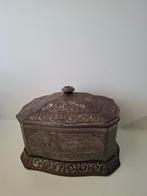 Oud blik, afbeelding molens/schepen, Ophalen of Verzenden, Gebruikt, Overige, Overige merken