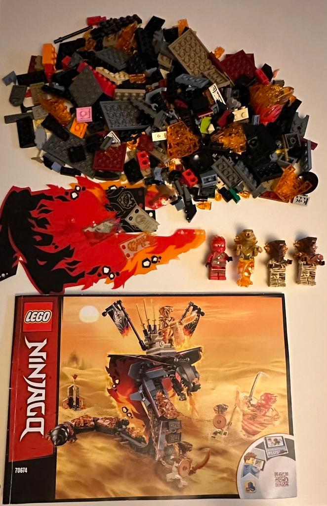 LEGO 70674 – Vuurtand (Fire Fang) (Sint/Kerst), Kinderen en Baby's, Speelgoed | Duplo en Lego, Zo goed als nieuw, Lego, Complete set
