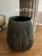 DK bloempot plantenpot black/gold, Ophalen, Overige materialen, Rond, Binnen
