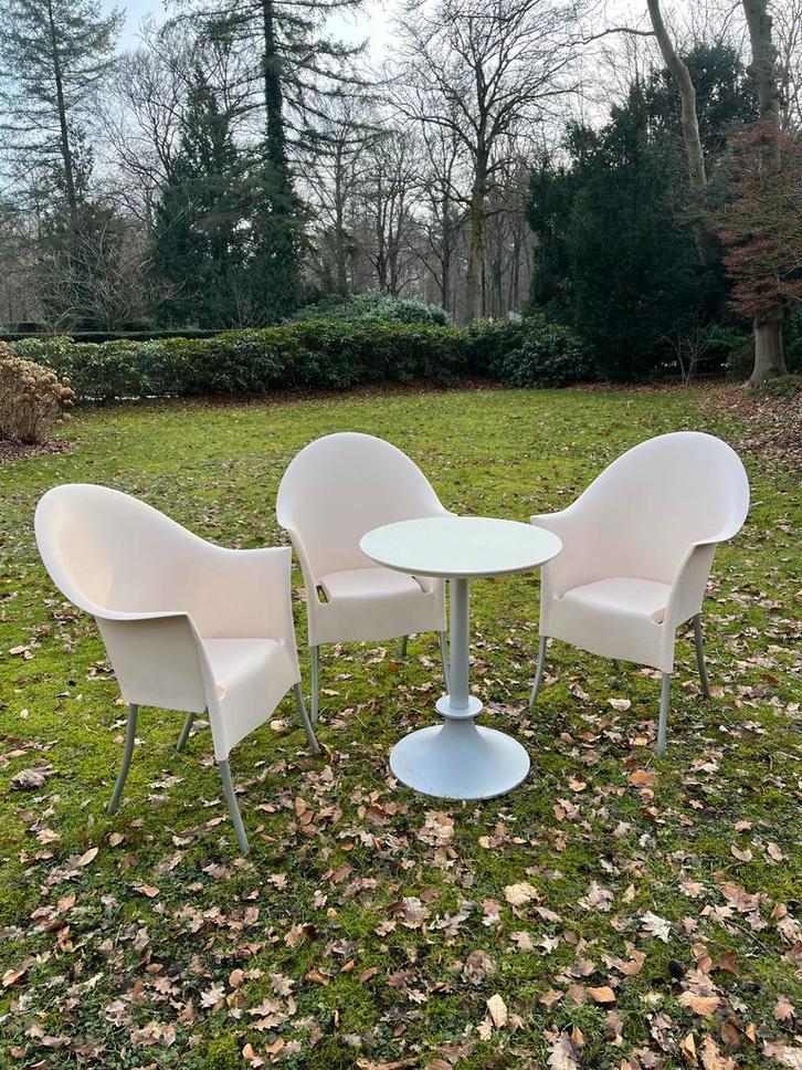 Driade Lord Yo & Yi tuinset / tuinstoelen - Philippe Starck, Tuin en Terras, Tuinsets en Loungesets, Gebruikt, Tuinset, Kunststof
