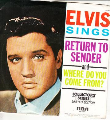 elvis presley - return to sender / where do you come from ?  beschikbaar voor biedingen