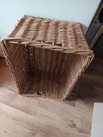 Rieten krukje tafeltje stoel mand, Ophalen, Rechthoekig, Riet