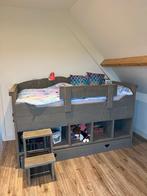 Steigerhouten kinderbed, Ophalen, 85 tot 100 cm, Gebruikt, Hoogslaper of Stapelbed