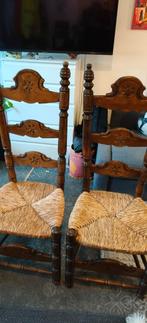 eetkamerstoel 6 stuk oud vintage, Antiek en Kunst, Antiek | Meubels | Stoelen en Banken, Ophalen of Verzenden