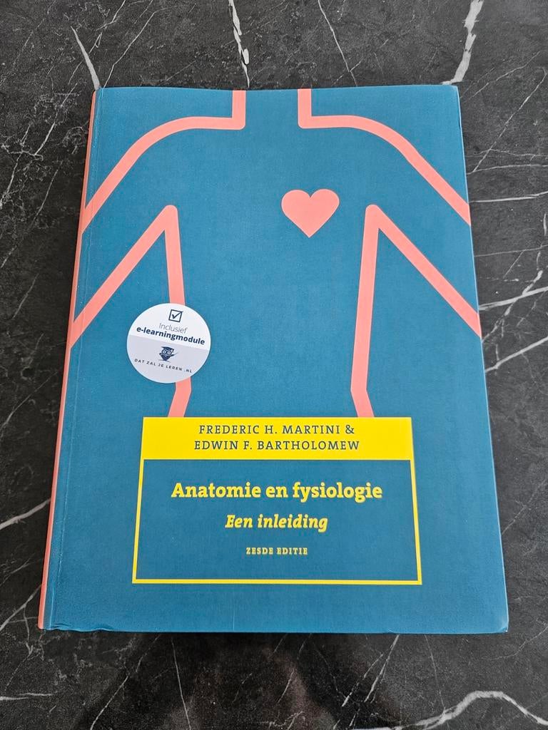 Anatomie & Fysiologie - Zesde Editie, Nette Staat, Zo goed als nieuw, Frederic H. Martini & Edwin F. Bartholomew, Beta, HBO