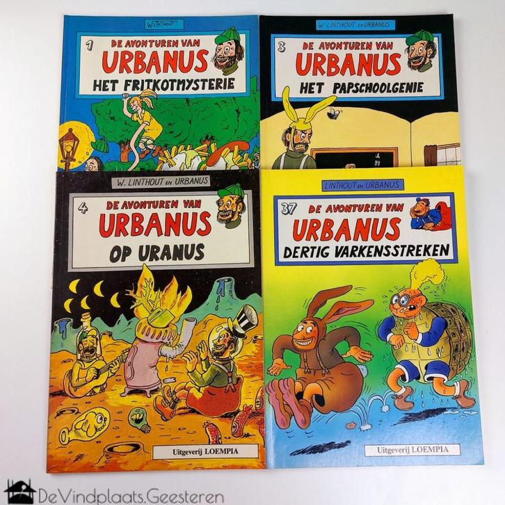 Urbanus – 4 delen – softcover, Boeken, Stripboeken, Zo goed als nieuw, Meerdere stripboeken, Ophalen of Verzenden