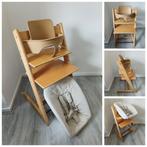 Stokke Tripp Trapp naturel met babyset en newbornset, Ophalen of Verzenden, Zo goed als nieuw, Stokke Tripp Trapp, Stoelverkleiner