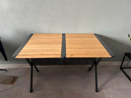 Bamboo 110 Roltafel - Campingtafel, Caravans en Kamperen, Kampeermeubelen, Zo goed als nieuw, Campingtafel, Ophalen
