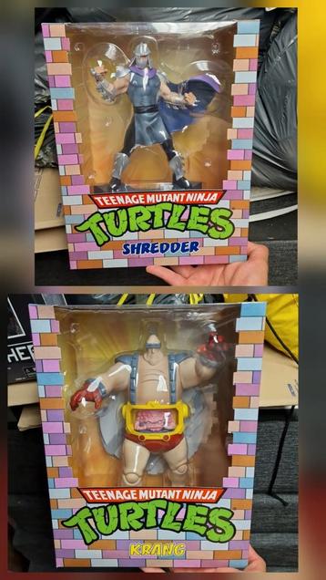 Pcs Shredder and Krang,Neca TMNT,April TMNT,Sideshow. beschikbaar voor biedingen