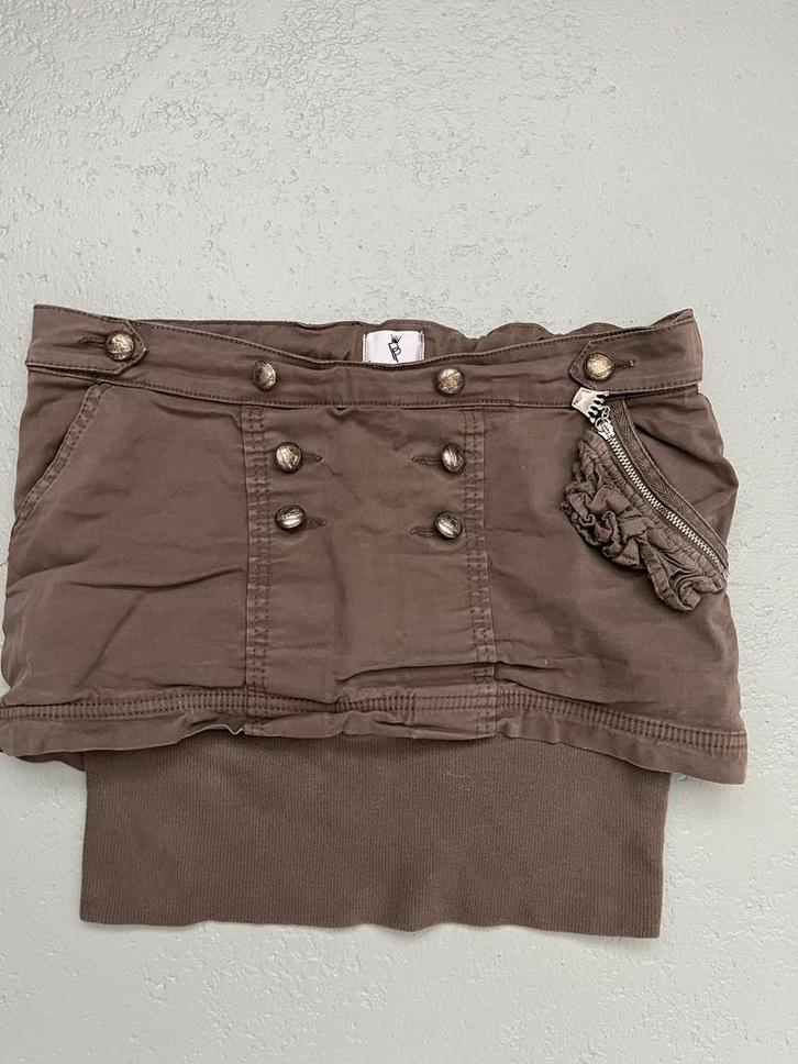 Korte Rok van Patricia Pepe maat 40, Kleding | Dames, Rokken, Gedragen, Maat 38/40 (M), Bruin, Boven de knie, Ophalen of Verzenden