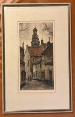 Schilderij H. Dejong-Bergers Maastricht 66cm x42cm, Antiek en Kunst, Kunst | Etsen en Gravures, Ophalen of Verzenden