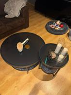 Mooie marmer glas salon tafels, Huis en Inrichting, Rond, Minder dan 50 cm, 50 tot 100 cm, Ophalen of Verzenden