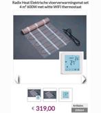 Radix Heat Vloerverwarmingsmat 4m² + WIFI Thermostaat, Ophalen, Slimme thermostaat, Nieuw