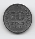 Nederland 10 cent 1942 zink KM#173, Postzegels en Munten, Munten | Nederland, Koningin Wilhelmina, 10 cent, Losse munt, Verzenden