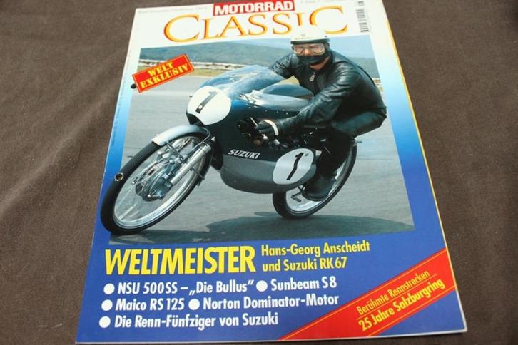 Motorrad Classic nov dec 1994 Sunbeam S8 maico RS125 NSU, Boeken, Motoren, Gelezen, Ophalen of Verzenden