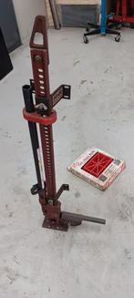 Hi-lift krik met steunen en voetplaat, Ophalen of Verzenden, Gebruikt, Mechanisch, Garagekrik