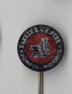 Bakker Pompen en Motoren speldje, Verzamelen, Speldjes, Pins en Buttons, Gebruikt, Niet vindbaar, Niet vindbaar, Speldje of Pin