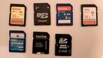 Diverse SD Kaarten - Verschillende Capaciteiten, Audio, Tv en Foto, Fotografie | Geheugenkaarten, SD, Gebruikt, Fotocamera, 4 GB