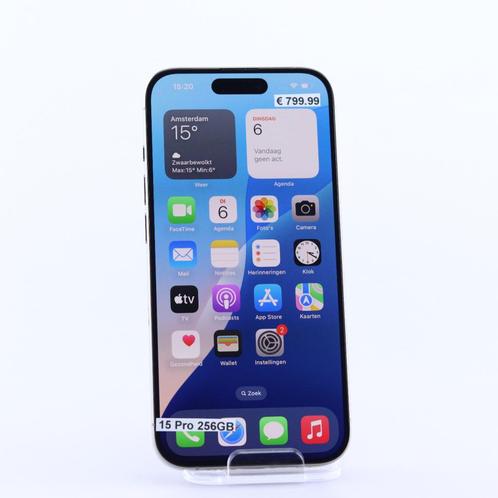 iPhone 15 Pro 256GB Naturel Titanium | Nieuwstaat, Telecommunicatie, Mobiele telefoons | Apple iPhone, Zo goed als nieuw