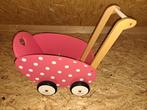 Janod houten poppenwagen, Kinderen en Baby's, Speelgoed | Houten speelgoed, Gebruikt, Ophalen, Duw- of Trekspeelgoed