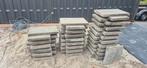 49 grijze 60x40 betontegels GRATIS!, Tuin en Terras, Tegels en Klinkers, Ophalen, Gebruikt, Beton, Terrastegels