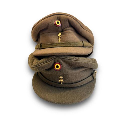 Belgische ABL petten | set van 2, Verzamelen, Militaria | Algemeen, Landmacht, Helm of Baret, Overige gebieden, Ophalen of Verzenden