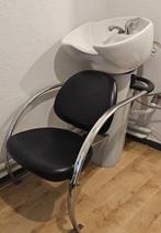 Te koop kappersstoel met wasbak, Ophalen, Eén