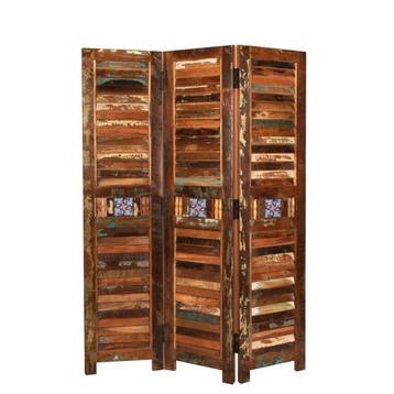 Houten Vintage Kamerscherm Retro Kledingscherm Roomdivider beschikbaar voor biedingen