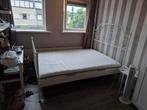 Te koop aangeboden: metalen/ ijzeren bed Ikea 160x200, Huis en Inrichting, Slaapkamer | Bedden, Ophalen, Zwart, Tweepersoons, Zo goed als nieuw