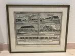 lithografie Hollandschen IJzeren Spoorweg 1889 Amsterdam, Ophalen of Verzenden