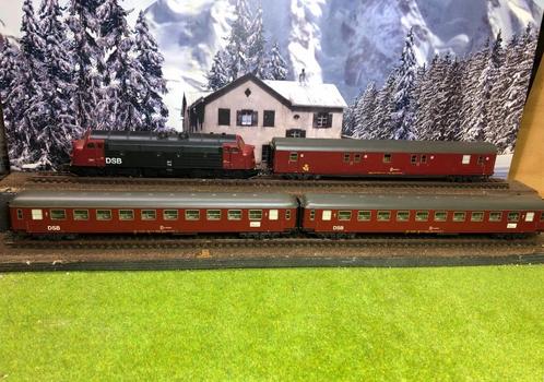 Märklin Deense set 28524 NoHab slaaptrein DSB, Hobby en Vrije tijd, Modeltreinen | H0, Gebruikt, Treinset, Wisselstroom, Märklin