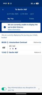 Train tickets Amsterdam - Berlin, Twee personen