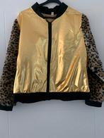 Gouden bomberjasje, Ophalen of Verzenden, Zo goed als nieuw, Maat 38/40 (M), Carnaval