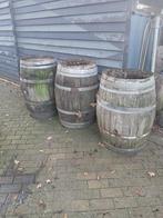 wijnvaten, Tuin en Terras, Bloembakken en Plantenbakken, Ophalen, Rond, Hout, Minder dan 30 cm