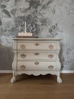 Landelijk Ladekastje ~ Buikkastje Greige & Goudkleurig, Ophalen, Gebruikt, T, T