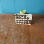 Vintage. 21 zilverkleurige metalen knopen., Ophalen of Verzenden