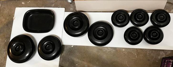 Arabia Finland Zwarte Ovenschalen Set Antiek, Antiek en Kunst, Antiek | Schalen, Ophalen