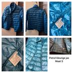 Lichtgewicht petrolkleurige jas - Maat S, Ophalen of Verzenden, Gedragen, Maat 36 (S), Blauw