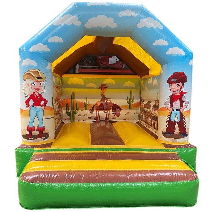 Cowboy/cowgirl springkussen te huur, Hobby en Vrije tijd, Feestartikelen | Verhuur, Zo goed als nieuw, Overige, Ophalen