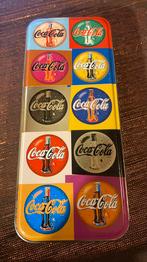 Rechthoekig blikje van Coca-cola. Afm. 18x8x2 cm., Overige merken, Overige, Ophalen of Verzenden, Zo goed als nieuw