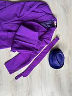 Paars pak heren, Carnaval, Maat 48/50 (M), Ophalen of Verzenden, Zo goed als nieuw