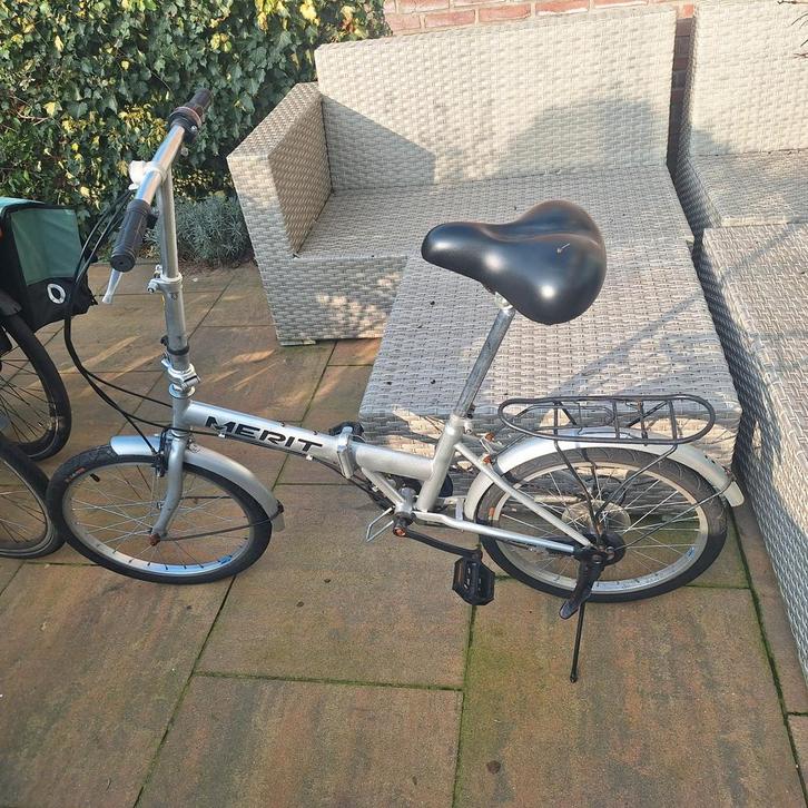 Merit Vouwfiets - 20 inch, Fietsen en Brommers, Fietsen | Vouwfietsen, Gebruikt, Heren, Overige merken, 18 tot 20 inch, Totaal opvouwbaar