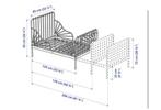 IKEA Minnen meegroeibed + Wehkamp matras + IKEA lattenbodem, Ophalen, Gebruikt, 70 tot 85 cm, Matras