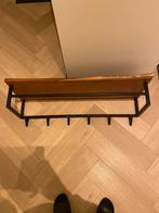 Wandkapstok met houten plank, Huis en Inrichting, Woonaccessoires | Kapstokken, Zo goed als nieuw, Minder dan 100 cm, Hout, Ophalen
