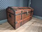Antieke hutkoffer Haagsche Kofferfabriek, Huis en Inrichting, Woonaccessoires | Kisten, Ophalen, Gebruikt, Minder dan 50 cm, Minder dan 50 cm