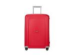Samsonite S’cure 69 koffer, kleur: crimson red, Sieraden, Tassen en Uiterlijk, Koffers, Hard kunststof, 45 tot 55 cm, Slot, Zo goed als nieuw