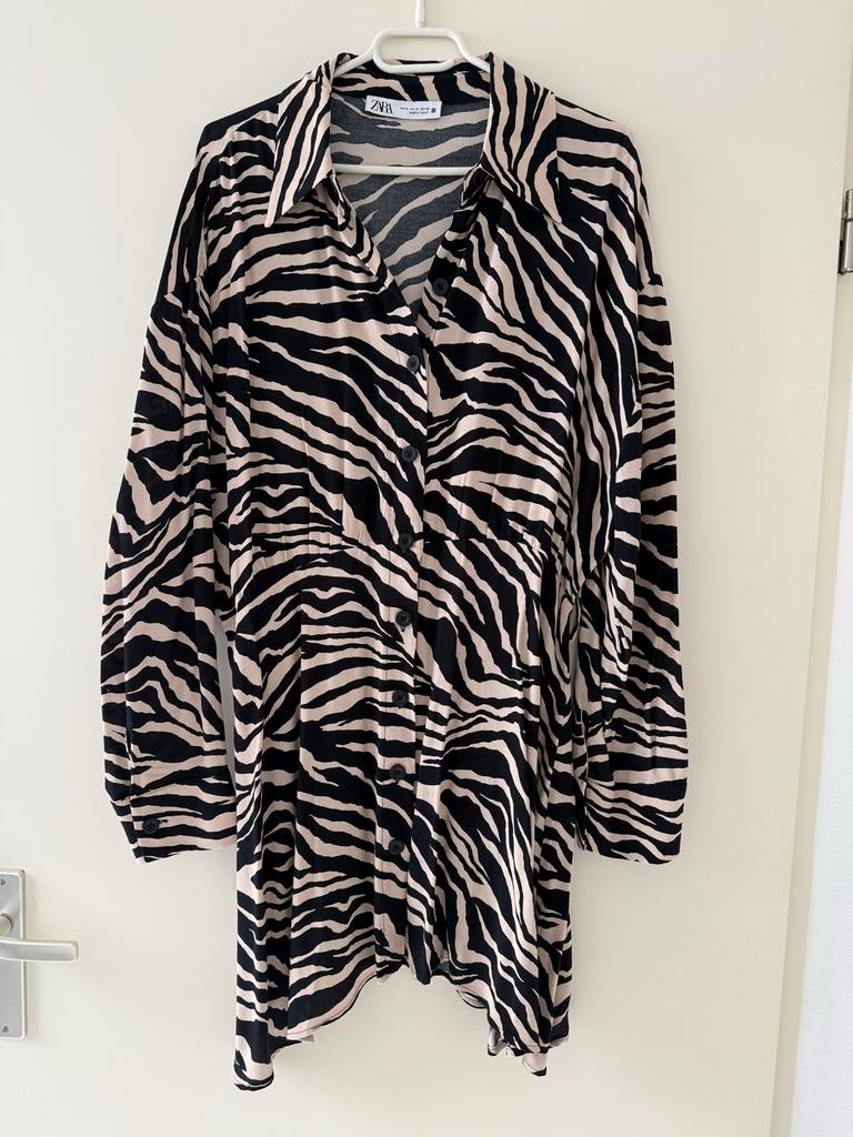 Zara Zebra Jurk - Maat XL, Zwart, Maat 46/48 (XL) of groter, Ophalen of Verzenden, Zo goed als nieuw