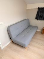 Grijze slaapbank / futon, Ophalen, 90 cm, Zo goed als nieuw, Twijfelaar
