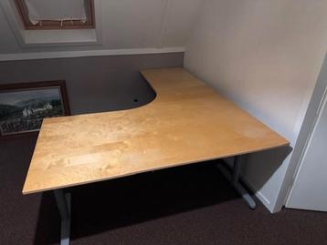 Ikea hoekbureau 220 x 160 - afbeelding 1