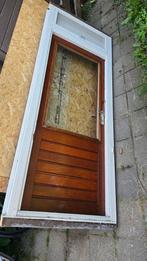 Achterdeur met kozijn & voordeur, Doe-het-zelf en Verbouw, Deuren en Horren, Ophalen of Verzenden, Gebruikt, Buitendeur, 200 tot 215 cm